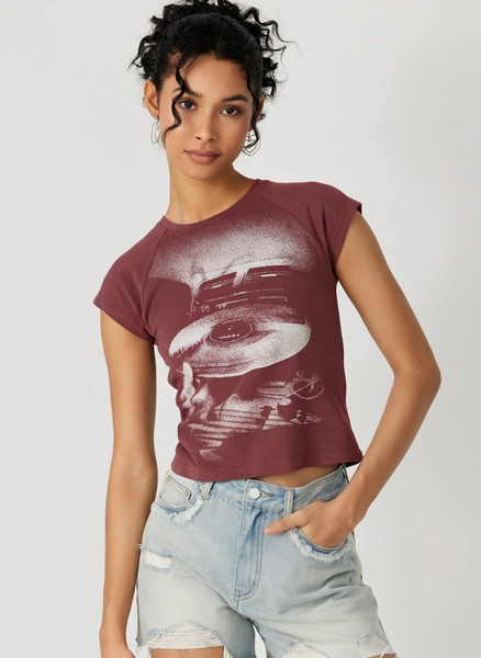 Graphic Tee Summer Tops Cute Tops Jersey Jersey Round Neckline Graphic Short Sleeve Tee For School Daily Casual Outdoor