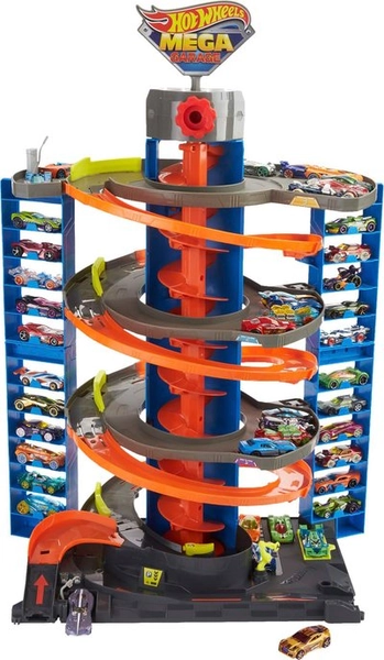 Hot Wheels - City 50 Mega Garage - Blue/Orange