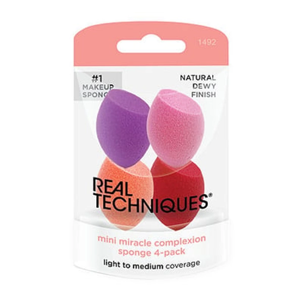 Real Techniques Miracle Mini Complexion Sponges, One Size