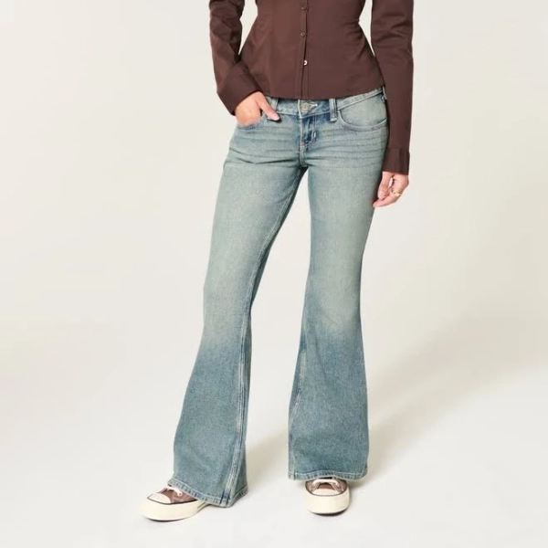 Hollister Women's Ultra Low-Rise Flare Jeans