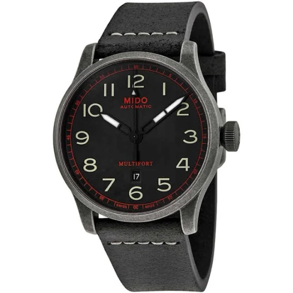 Mido Men's Multifort Automatic Leather Watch