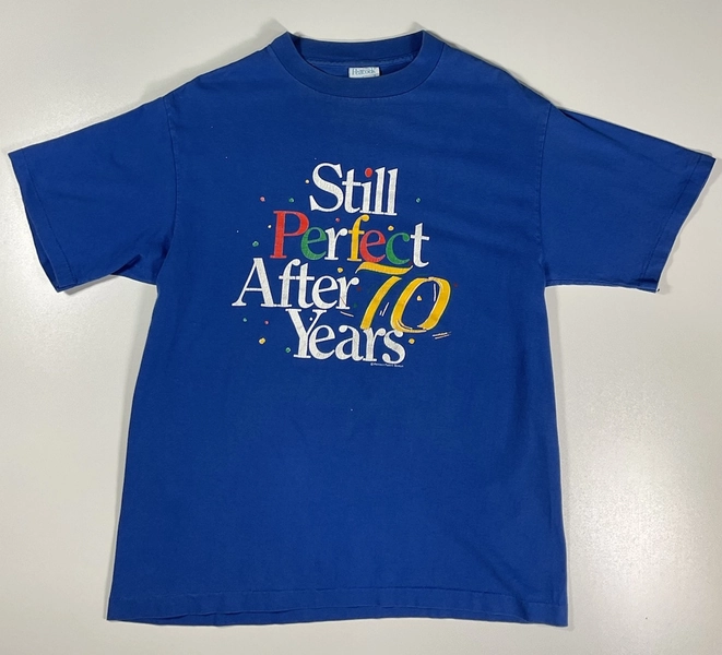 Vintage 70th Birthday T Shirt Sz M Novelty Funny Single Stitch Made In USA 90s