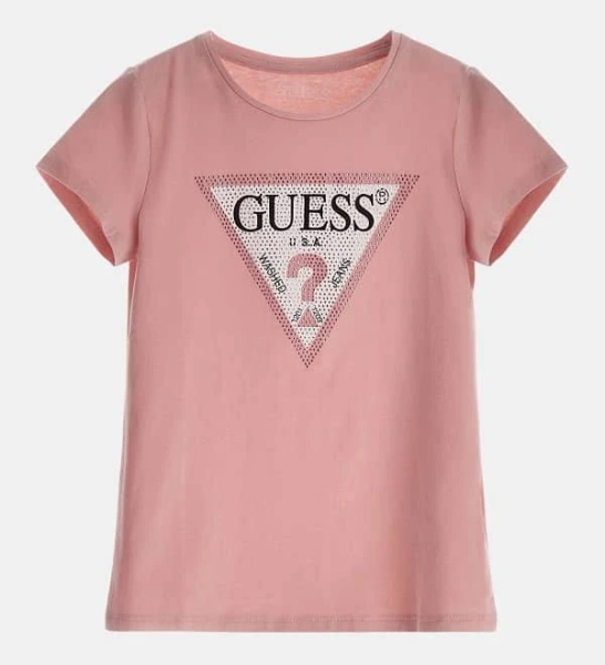 Guess Girls Logo Print T-Shirt