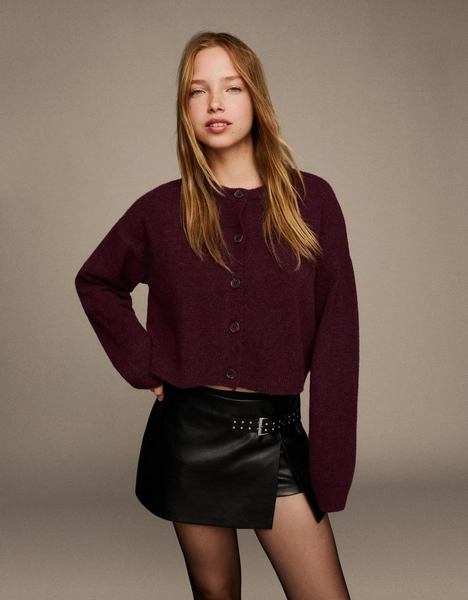Soft touch button-up cardigan