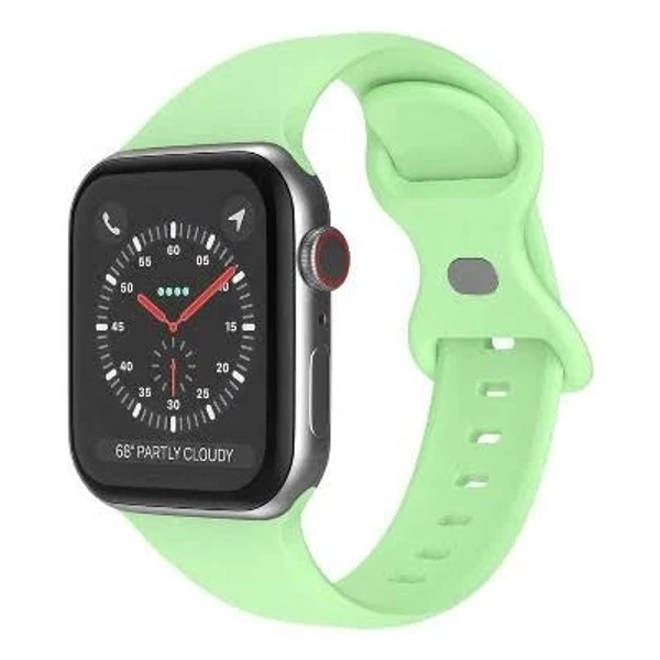 Link Apple Watch Compatible Soft Silicone Sport Band Waterproof Mens Womens For Series SE 7 6 5 4 3 2 1