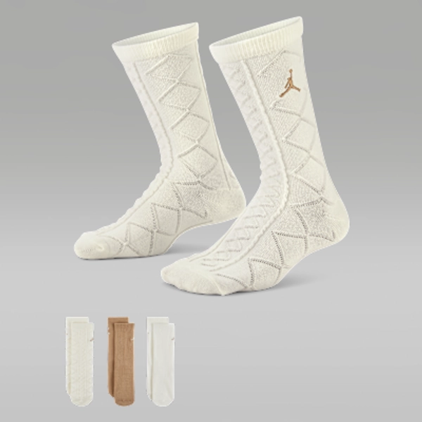 Jordan Holiday '25 Gifting Crew-Socken (ältere Kinder, 3 Paar)