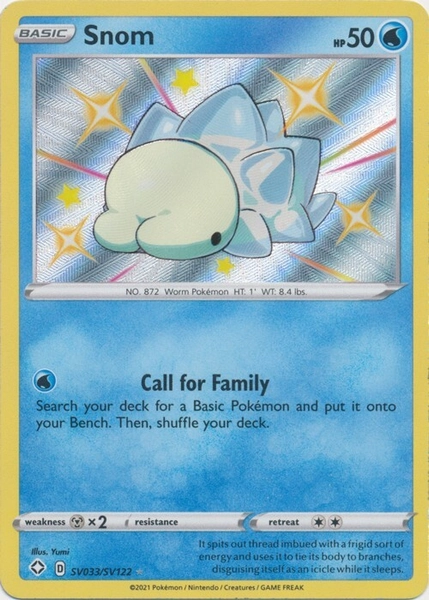Snom SV033/SV122 Shiny Holo Rare Shining Fates Pokemon TCG
