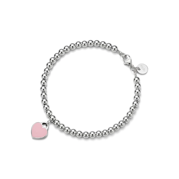 Return to Tiffany™ Pink Mini Heart Bead Bracelet