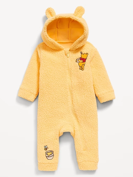 Disney© Winnie the Pooh Sherpa Hooded One-Piece for Baby