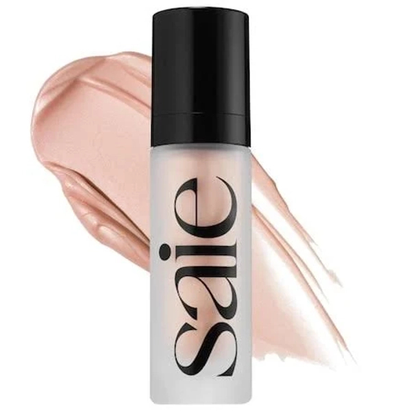 Saie Glowy Super Gel Hydrating Makeup Primer and Illuminating Glow Serum Enriched with Vitamin C and Squalane Oil