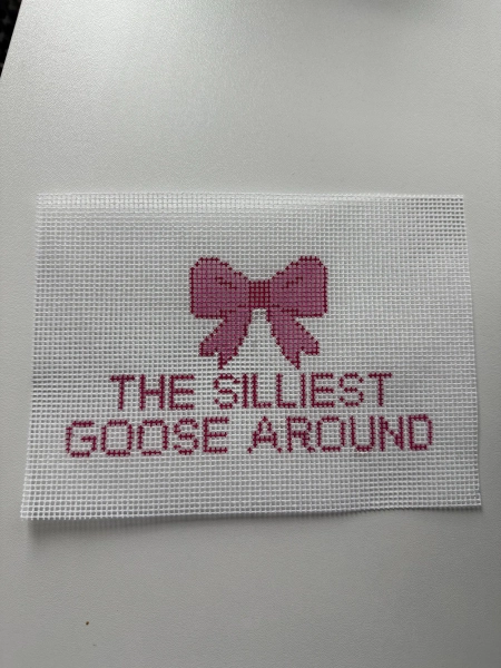 Silliest Goose Around Needlepoint Canvas