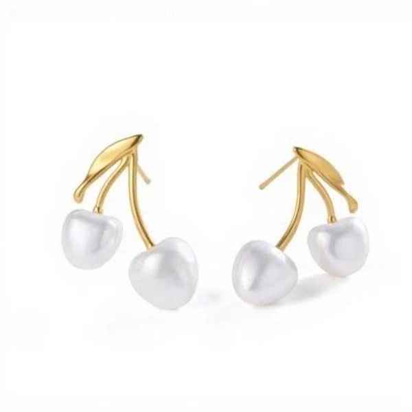 Women's Playful Modern Cherry Drop Earrings