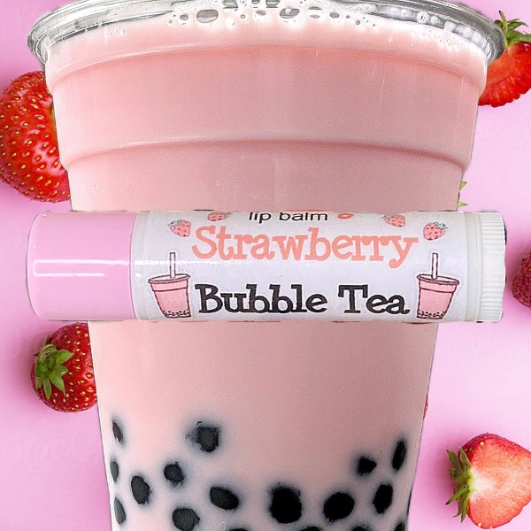 Strawberry Bubble Tea Lipsessed Lip Balm (1)