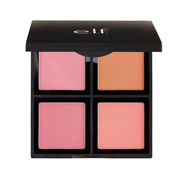 e.l.f. Powder Blush Palette Light - 0.47oz: Paraben-Free, Vegan, Semi-Matte, Recommended for Oily Skin