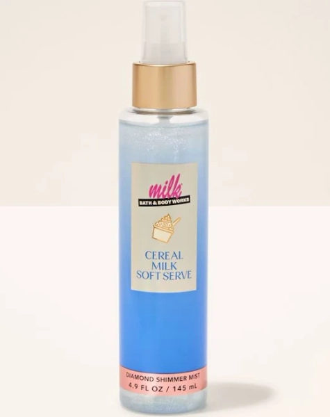 Bath & Body Works Cereal Milk Soft Serve Diamond Shimmer Mist