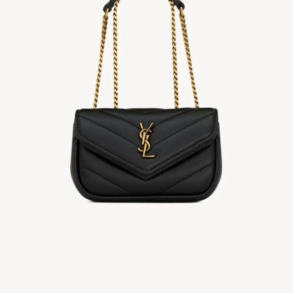 Saint Laurent Women's Loulou Micro Lambskin Bag