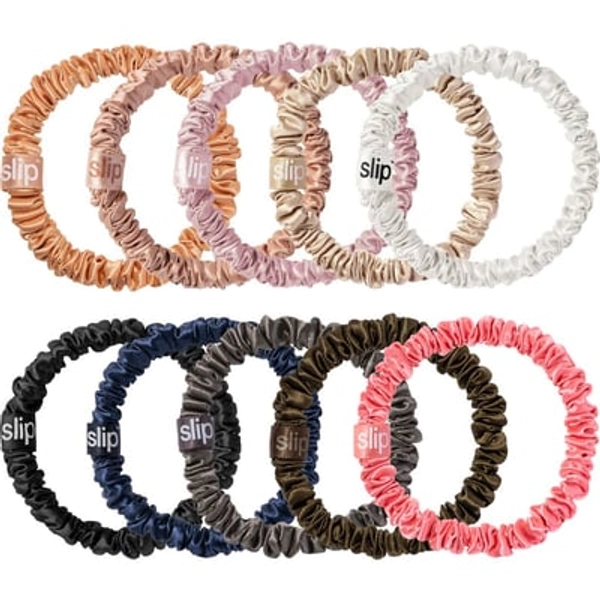 slip Pure Silk 10-Pack Skinny Scrunchies (Nordstrom Exclusive) $100 Value in Assorted Colors at Nordstrom