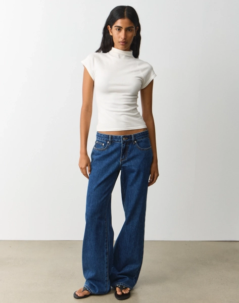 Low Rise Straight Leg Jean