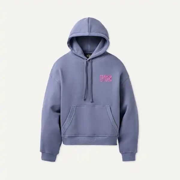 UGG® Women's UGG® Logo Hoodie Cotton Blend in Dart, Size XS