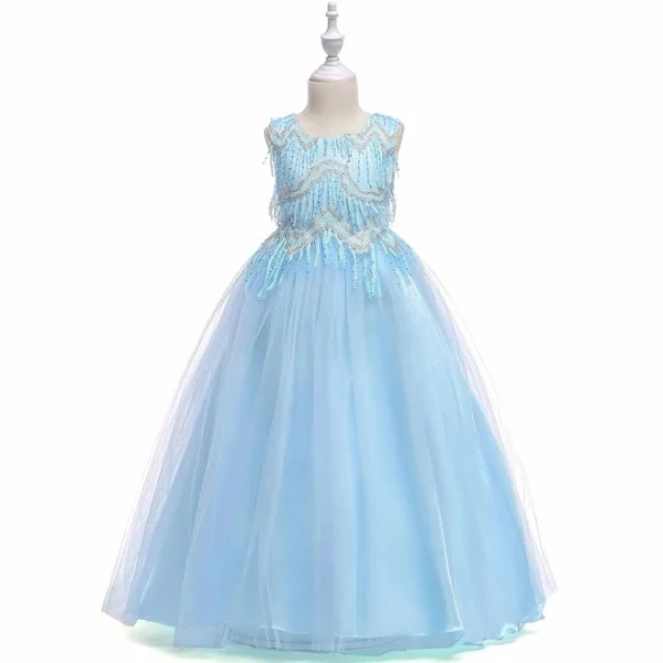 Teenage Girls Modern Tassel Frock Photo Dress