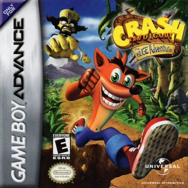 GBA Games: Crash Bandicoot: The Huge Adventure Cartridges Only, US Version