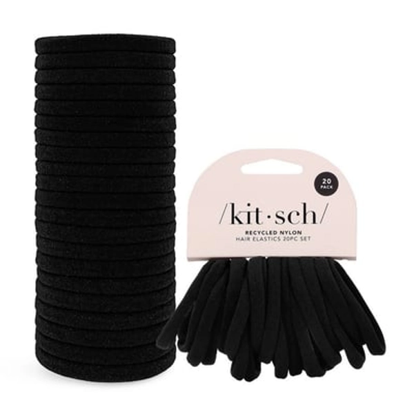 Kitsch Eco Friendly Nylon Elastics - 20pk - Black