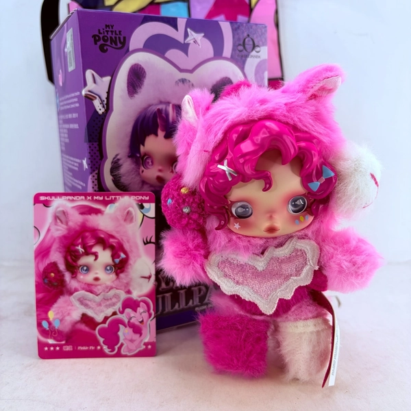 POP MART x Skullpanda My Little Pony Series Plush Doll Figure - Pinkie Pie