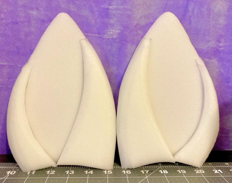 Dino / Raptor Mask EARS, Good for Fursuits