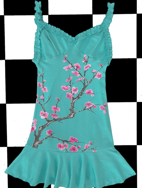SWEET LORD O'MIGHTY! GREEN TEA POINTELLE DRESS