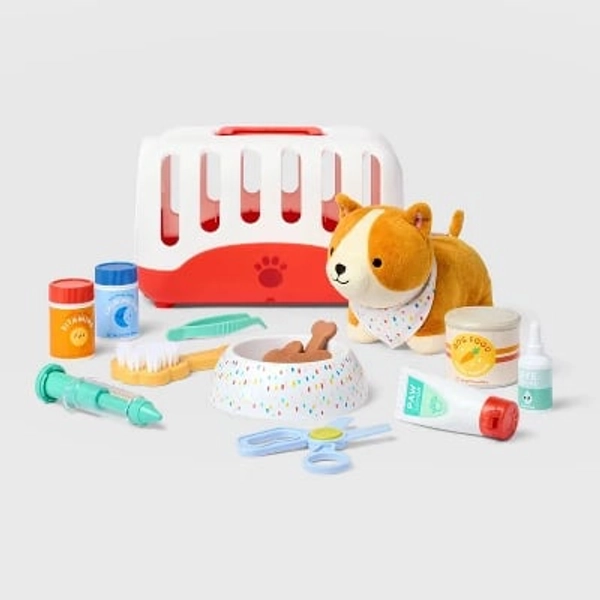 Vet Play Set - 22pc - Gigglescape™: Pretend Medical Accessories, Educational Creativity, Problem Solving, Fine Motor Skills