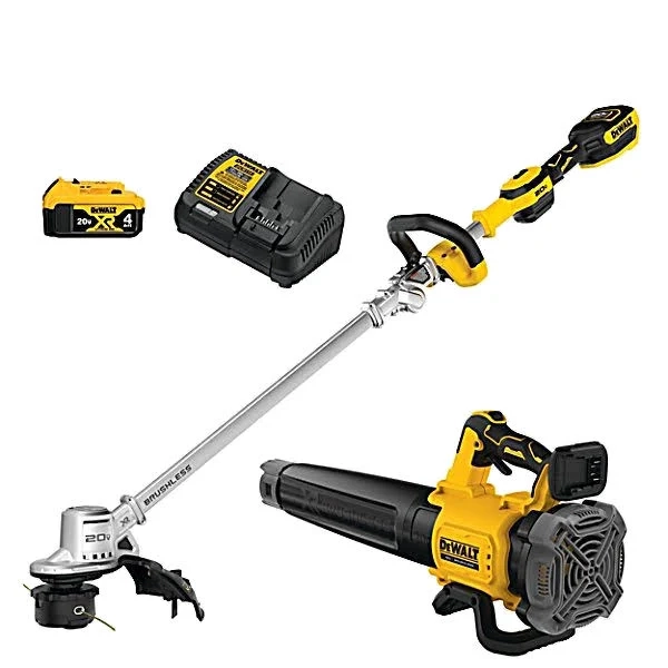 DEWALT 20V MAX XR Cordless Folding String Trimmer & Blower Combo Kit dcko222m1