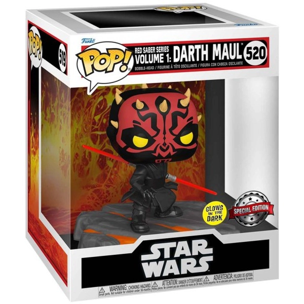 Funko 520 - Red Saber 1: Darth Maul (Glows) | Fantàsia