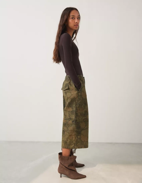Printed Bermuda shorts