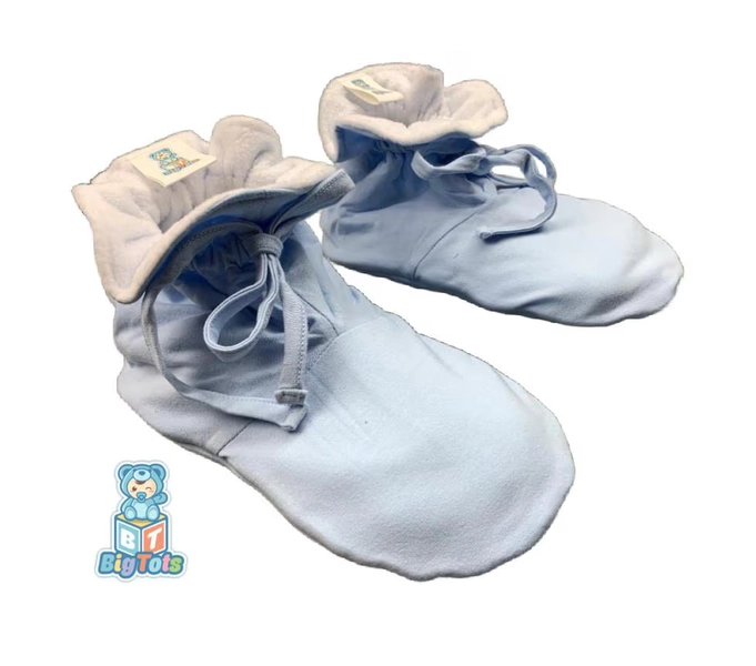 ABDL Booties baby blue Fleece lined Adult Baby