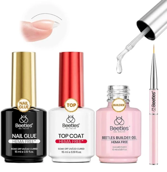 Beetles 4pcs Hema-Free Nail Extension Kit