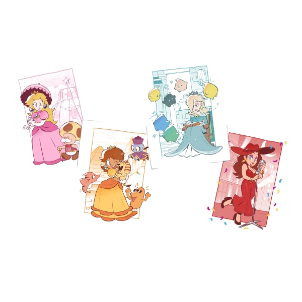 Mario Princesses Prints