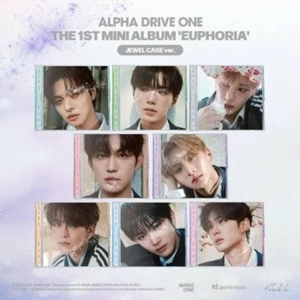 ALPHA DRIVE ONE - [EUPHORIA] 1st Mini Album JEWEL CASE RANDOM Version NONE