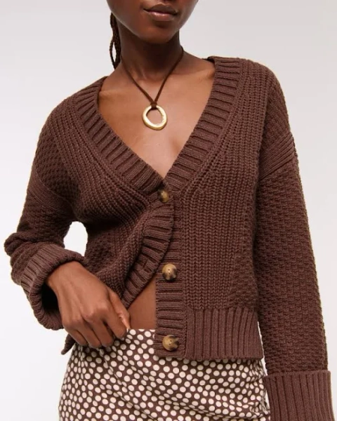 Abercrombie & Fitch Women's Cameron Seed Stitch Cardigan
