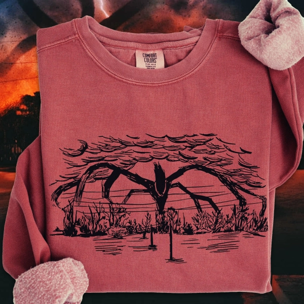 Mind Flayer Comfort Colors T-Shirt: Stranger Things Retro Horror TV Show Sweatshirt