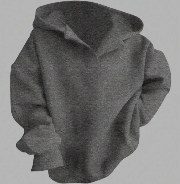 SHEIN Women's Casual Minimalist Oversized Hoodie Sweatshirt with Pockets