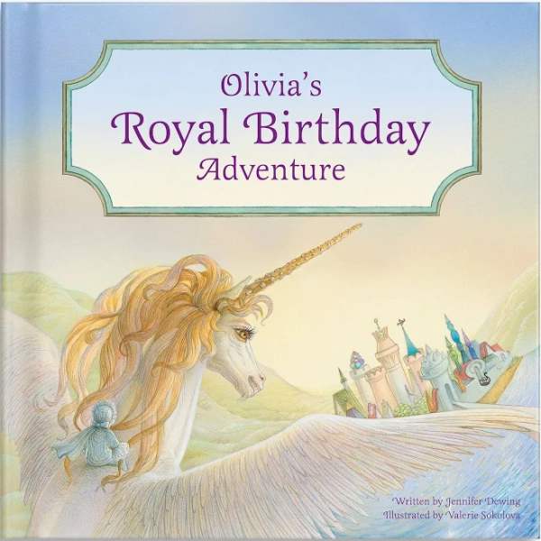 Royal Birthday Unicorn Adventure Personalized Book for Girls