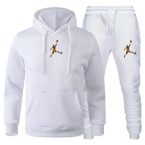 2025 Autumn/Winter Men's jogging Fitness sportswear Set: Fashionable long-sleeved sweatshirt + casual pants 2-piece set - AliExpress 200000343