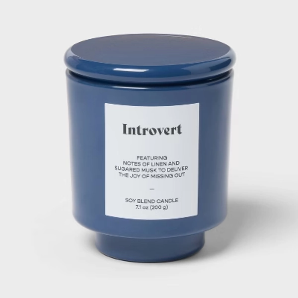 Lidded Jar Candle Introvert 7.1oz - Room Essentials™