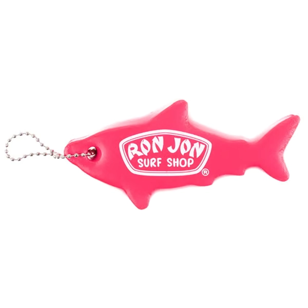 Ron Jon Pink Shark Floating Keychain