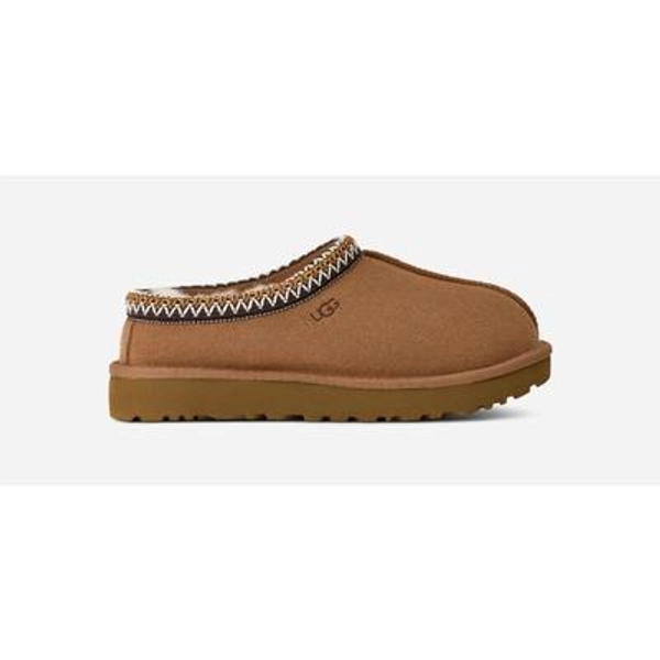 UGG® Women's Tasman II Sheepskin Slippers in Chestnut, Size 12