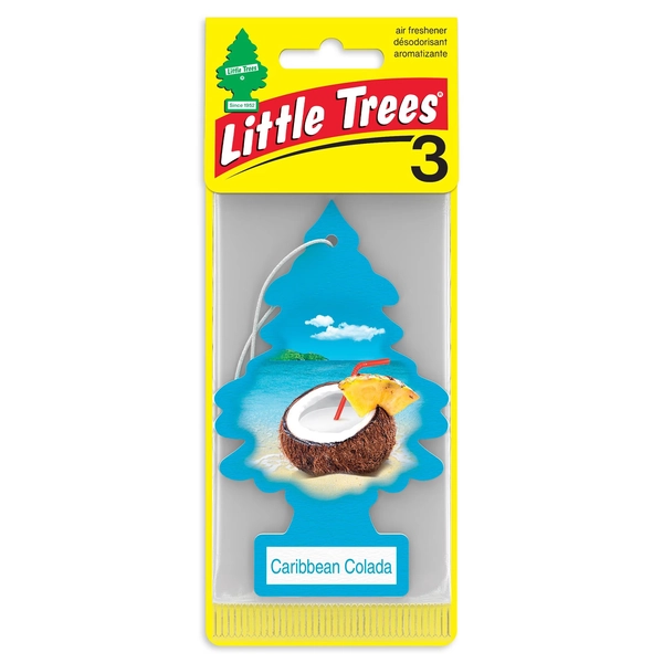 Little Trees Air Freshener Caribbean Colada Fragrance 3-Pack - Walmart.com