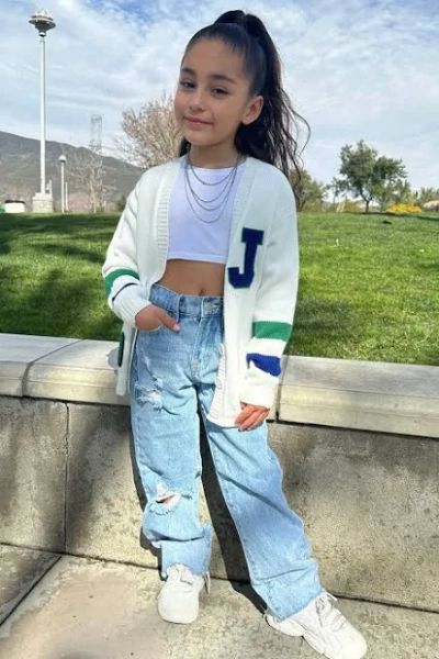 Pantalón de Mezclilla Rasgado Pierna Recta Mini Topanga 90's