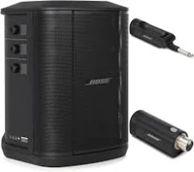 Bose S1 Pro+ Multi-Position PA System with Mic and Instrument Wireless Transmitters