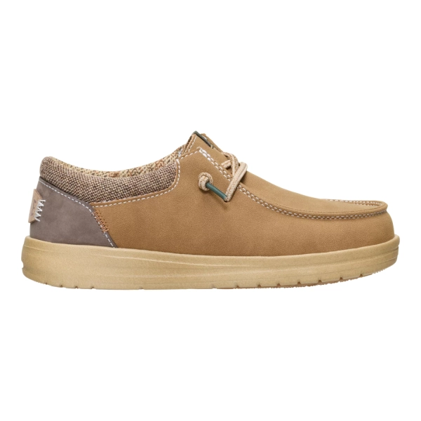 Hey Dude Kids' Paul Preschool Grade School Shoes Light Brown01