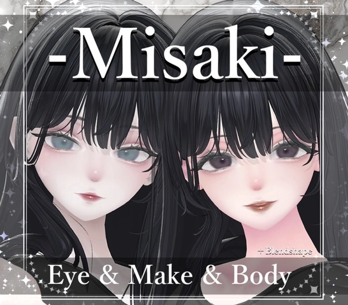 【海咲/Misaki】Eye ＆ Makeup & Body Texture& Blendshape
